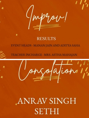 On-the-spot comedy, certificate